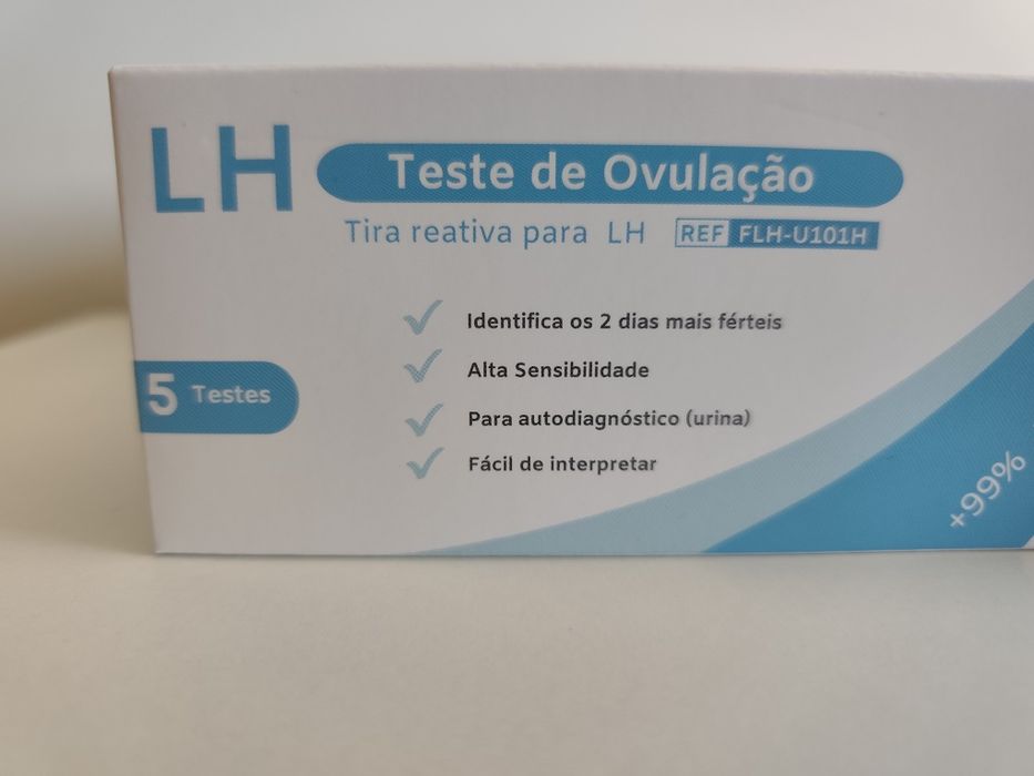50 testes ovulação+ 10 testes de gravidez
