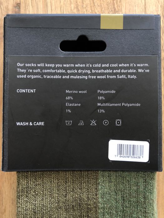 Norrona skarpety wełniane z Merino wool 40-42