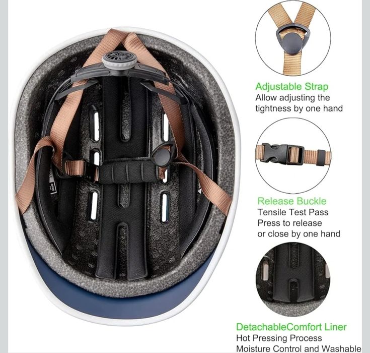 OnBros Kask rowerowy dla mężczyzn i kobiet retro