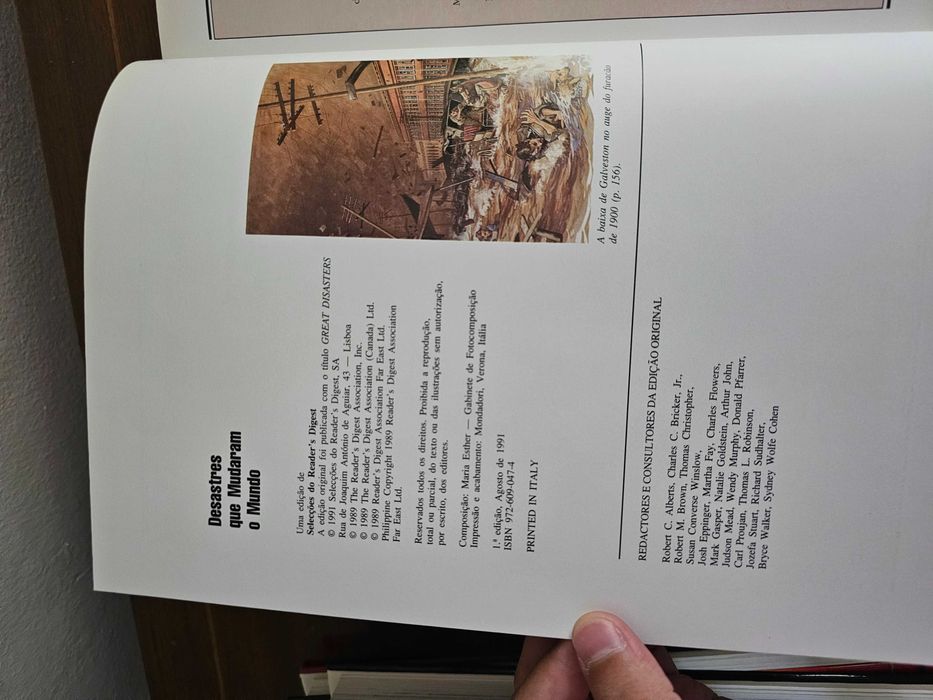 Livro Desastres que Mudaram o Mundo - Reader’s Digest (1991)