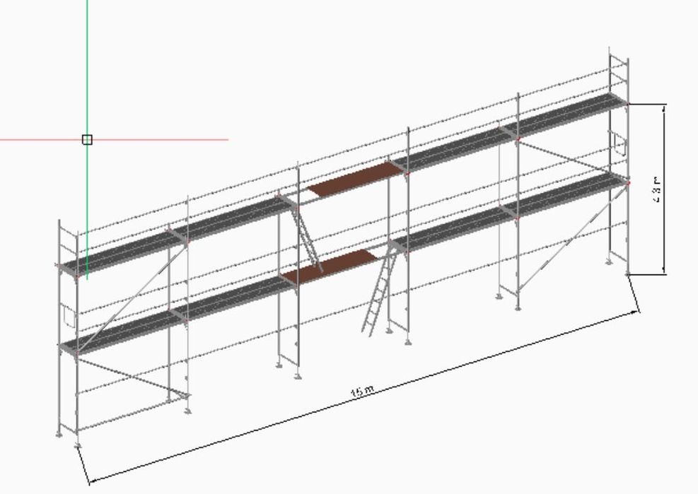 Rusztowanie typ plettac,pletak , PROMOCJA 15 dł x 6,5 robocza N