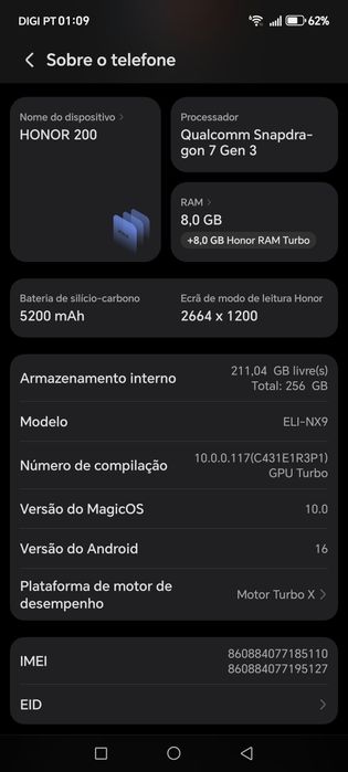 HONOR 200 EM ótimo estado