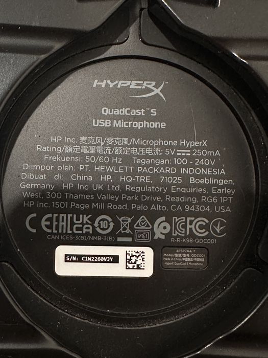 Мікрофон HyperX QuadCast S Black
