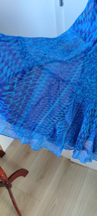 Jedwabna długa sukienka L/40/12 Jones New York silk dress