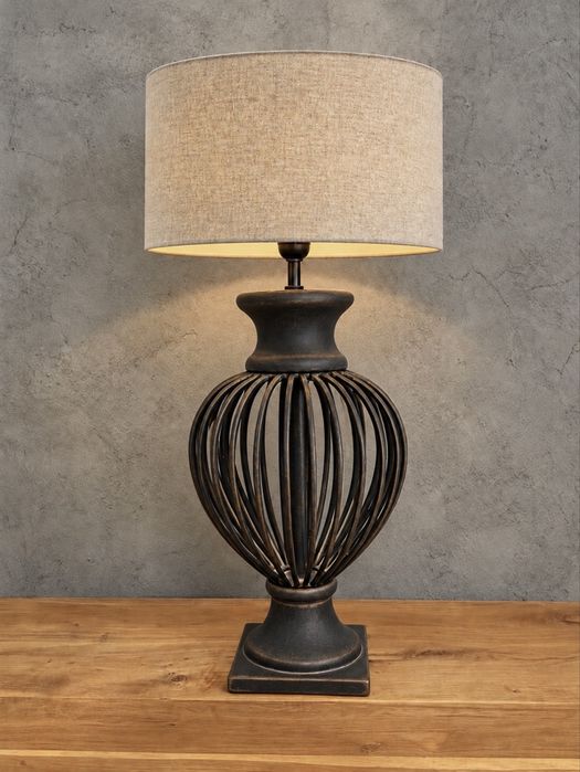 candeeiro iluminação sala quarto entrada aparador ferro madeira vidro rustico
