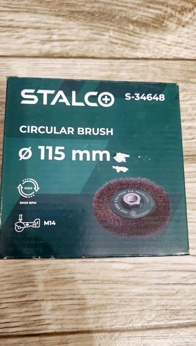 Stalco Szczotka tarczowa 115mm do szlifierki