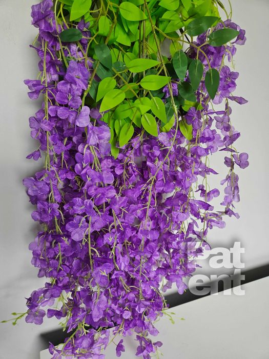 Wisteria fioletowa glicynia sztuczna girlanda dekoracja 12 sztuk