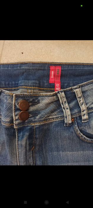 Jeansy rurki, miękkie jeans, 40