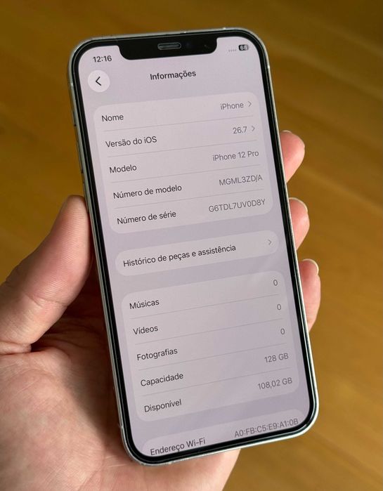 iPhone 12 Pro 128 GB como Novo (6 Meses de Garantia)