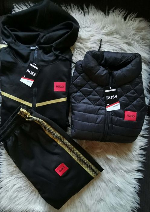 zestaw wiosenny dres i bezrekawnik męski loga wyszywane