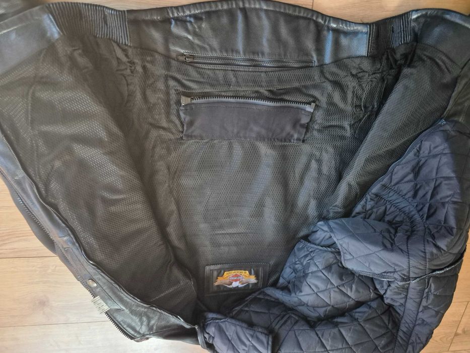 Casaco pele Harley Davidson tamanho L
