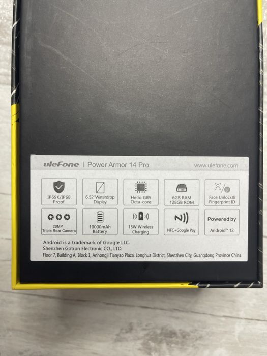 Смартфон Ulefone Power Armor 14 Pro 6/128GB Black