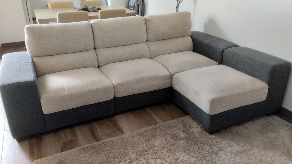 Sofá JOM bege/cinza