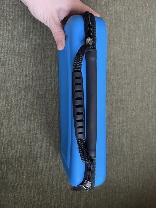 Case pokrowiec etui Nintendo Switch niebieski z miejscem na kartridże