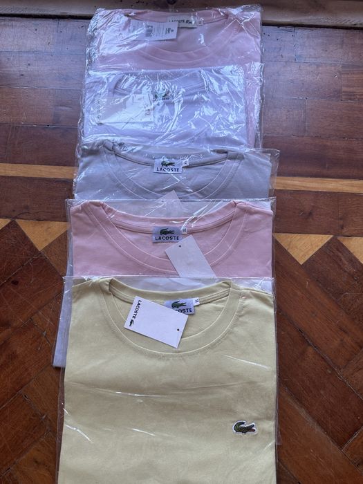 T-shirts  Lacoste, qualidade bordado e etiqueta. Oferta portes
