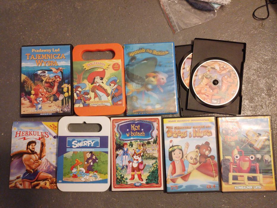 Bajki dla dzieci DVD/VCD - komplet 5 szt.
