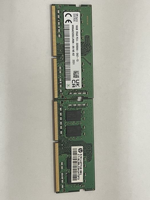 Модули HYNIX SO-DIMM 16GB DDR4 3200MHz HMAA2GS6CJR8N-XN. C гарантией.