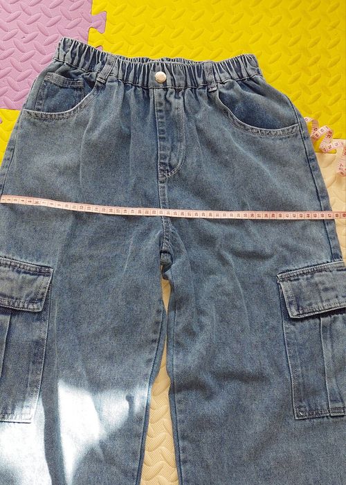 Джинси карго для дівчинки, широкі джинси