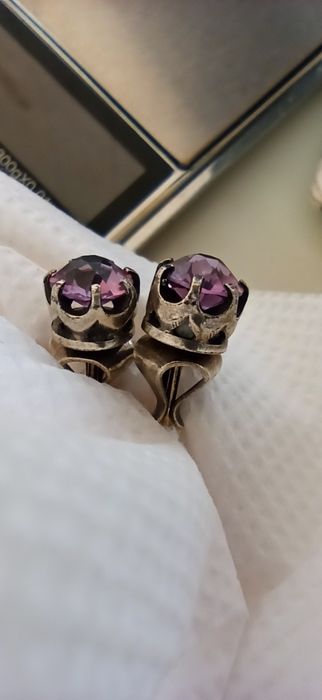 Сережки - Пуссети, серебро, СССР
