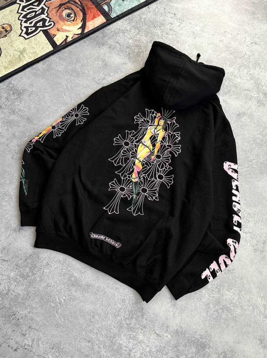 Оверсайз Зіп-Худі Chrome Hearts | Кофта Хром Хартс с бирками