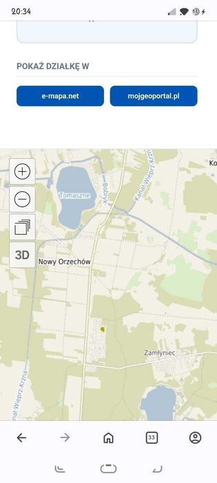 Nowy Orzechów działki