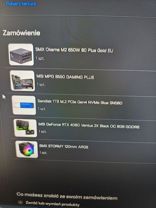 Komputer Ryzen 5 5600, RTX 4060 , 32gb RAM