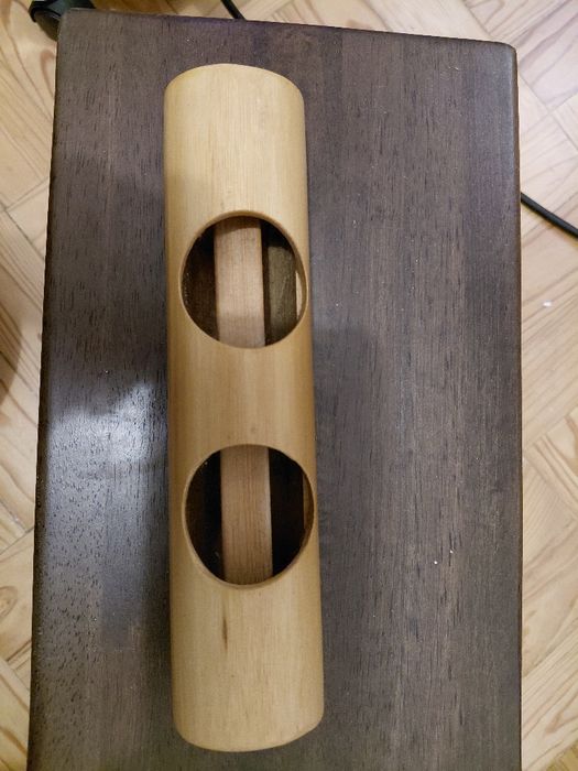 Porta velas em bambu