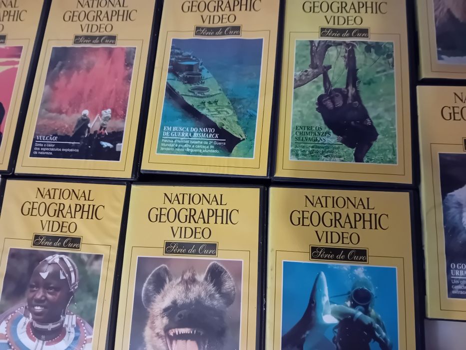 Conjunto de 24 Cassetes Vhs National Geographic
