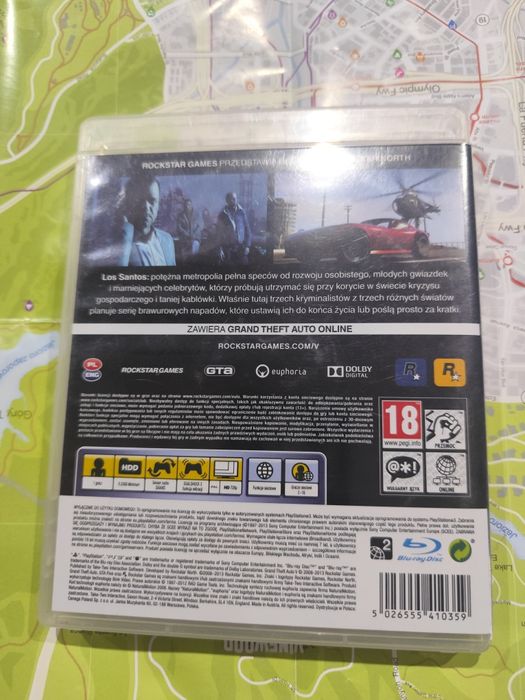 GTA V PlayStation 3. Ps3 GTA 5 + mapa