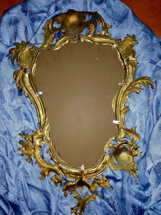 Credência e Espelho em Latão - Anos 40