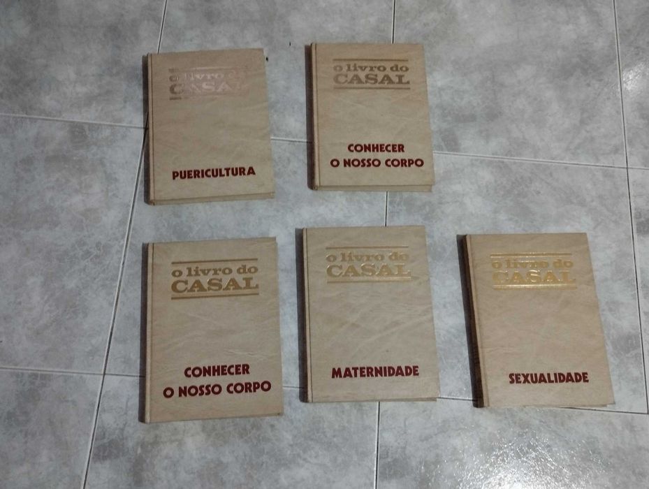 Coleção de 5 volumes  "O LIVRO DO CASAL - Preço conjunto 8€