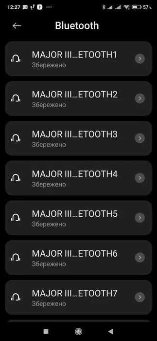 Навушники безпровідні Marshall Major 3 Bluetooth HiFi ОРИГІНАЛ чорні