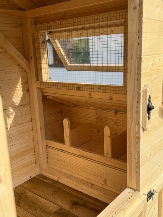 Kurnik z woliera 400x200