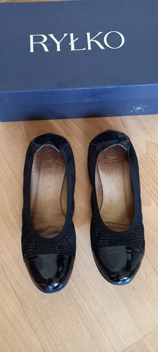 Baleriny Ryłko 37,5. Stan idealny! Skóra naturalna.