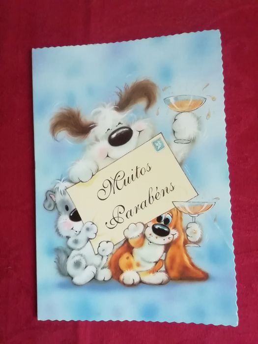 Postal de aniversário Edições Artemcor