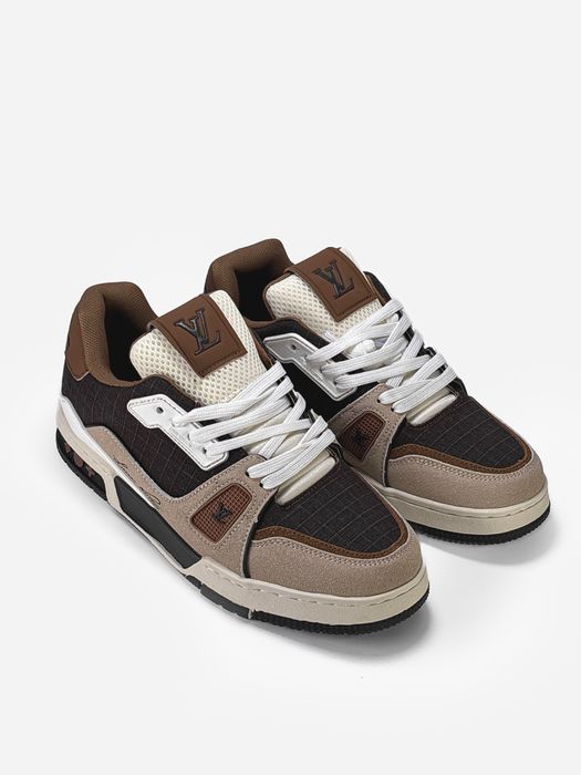 БЕЗ ПЕРЕДПЛАТ‼️40-45 Louis Vuitton LV Trainer Outdoor Brown Air Dragon Rose Leo 90