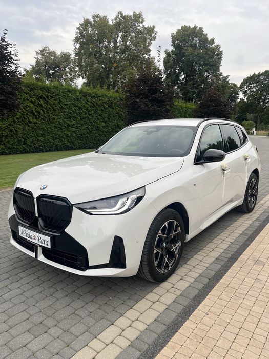 Auto do ślubu wesele białe nowe BMW X3