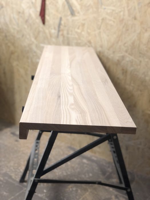 Drewniany parapet, półka, blat, trep DAB JESION  NA WYMIAR.