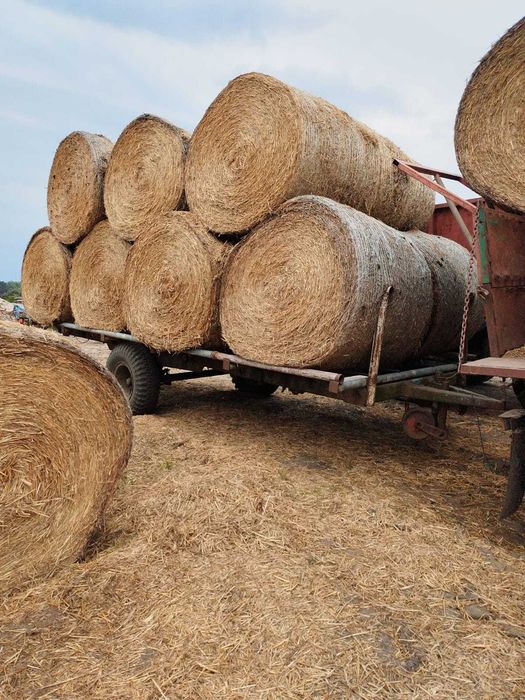 przyczepa do bel, słomy platforma