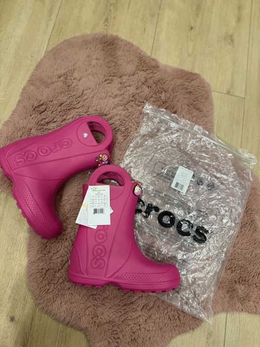 Чоботи для дощу гумачки резиновые сапоги Crocs крокси j3 34-35