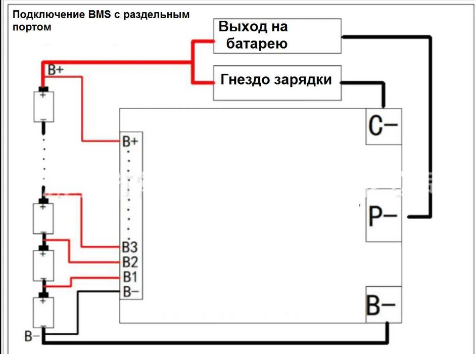 BMS 7S, 10S, 13S с балансировкой 24В..48В, плата балансировочная 4S-8S