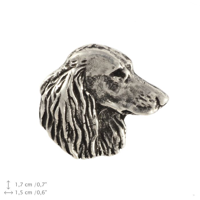 Jamnik szorstkowłosy V pin posrebrzony Art-Dog