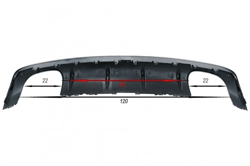 Difusor Audi A3 8V Carro (2012 a 2016) Look S3 STD