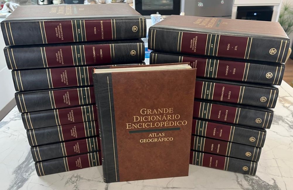 Coleção COMPLETA "Grande Dicionário Enciclopédico" (Clube Internacional do Livro).