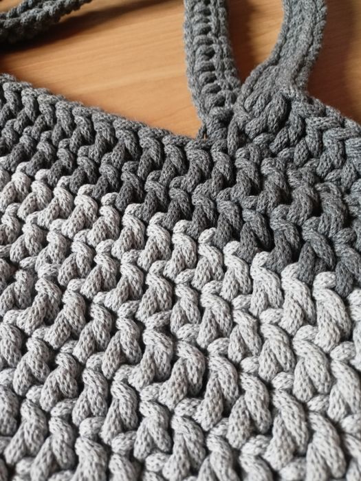 Torebka ze sznurka, handmade