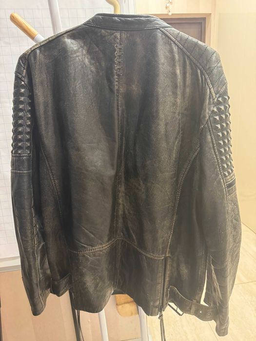 Байкерская кожаная куртка/косуха