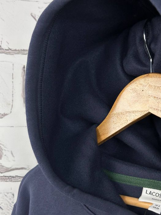 Чоловіче худі Lacoste синє M/L лакост кофта з капюшоном
