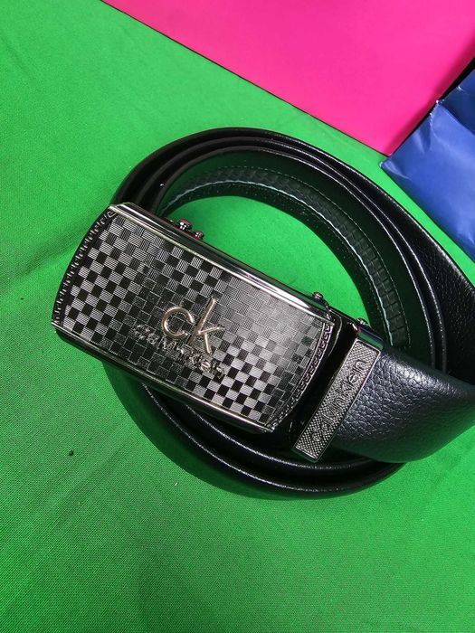 Paski Meskie calvin klein Klamra nowość pasek czarny