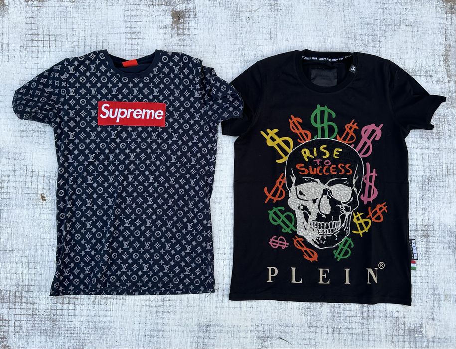 2x t shir meski supreme philipp plein M