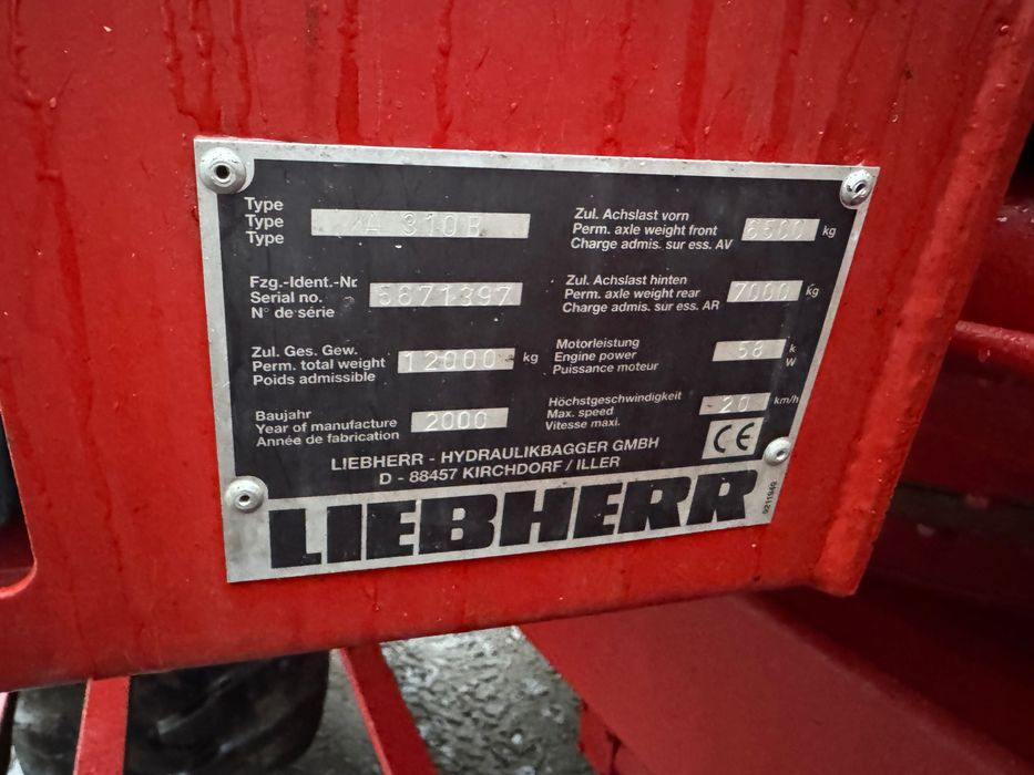 Liebherr 310 koparka kołowa
